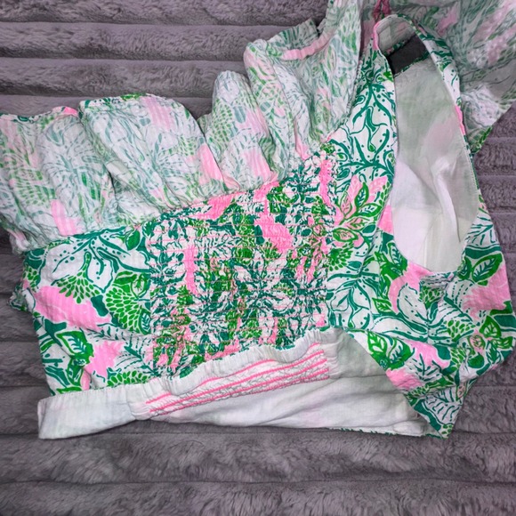 Lilly Pulitzer Dress Women's 4‎ Kasida Ruffle Set One Shoulder Top Maxi Skirt - Picture 9 of 16
